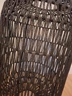 Zwarte geweven lampenkap - 60 cm hoog, Huis en Inrichting, Lampen | Lampenkappen, Gebruikt, Zwart, Rond, Ophalen of Verzenden