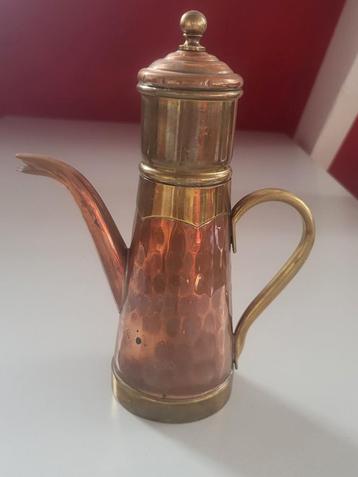 Koperen Koffiepot - Vintage 25cm beschikbaar voor biedingen