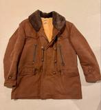 Vintage  canvas Jas met Bontkraag en schapenwol voering, Kleding | Heren, Jassen | Winter, Ophalen of Verzenden, Gedragen, Maat 48/50 (M)