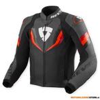 REVIT! Quantum 3 Leren Motorjas, Zwart-Rood, Ophalen of Verzenden, Nieuw met kaartje