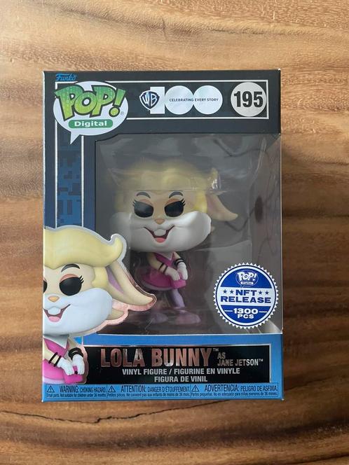 NFT Funko pop #195 Lola Bunny als Jane Jetson, Verzamelen, Poppetjes en Figuurtjes, Nieuw, Ophalen