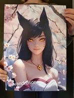 Ahri print game poster League of Legends, Ophalen of Verzenden, Nieuw