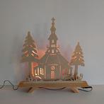 Vintage lichtboog  Schwibbogen Kerk Seiffen Erzgebirge Hout, Ophalen of Verzenden, Gebruikt