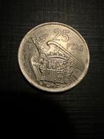 Spaanse 25 Pesetas 1957, Ophalen, Overige landen, Losse munt, Zilver