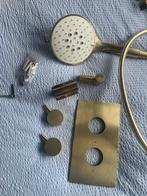 Messing geborsteld crosswater handdouche/set - Nieuwstaat, Ophalen of Verzenden, Zo goed als nieuw, Met douche