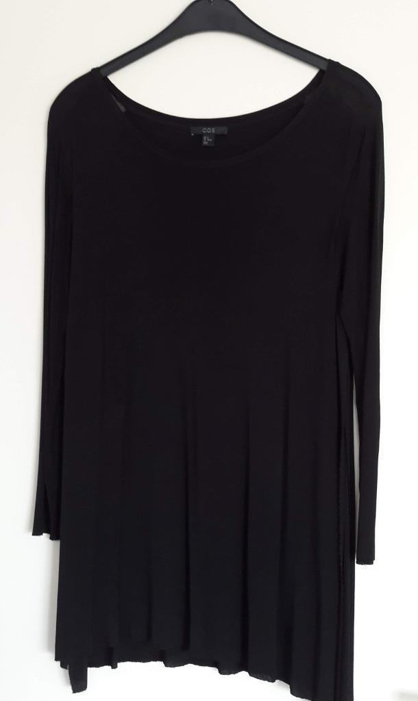 COS dames top/tuniek maat 38/40, Kleding | Dames, Tops, Zo goed als nieuw, Maat 38/40 (M), Zwart, Lange mouw, Ophalen of Verzenden