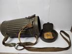 Duitse Whermacht gasmasker bus compleet ww2, Ophalen of Verzenden, Zo goed als nieuw, Minder dan 95 cm