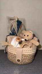 Lief kraamcadeau mandje met knuffel beige beer, Ophalen of Verzenden, Nieuw, Kraamcadeau