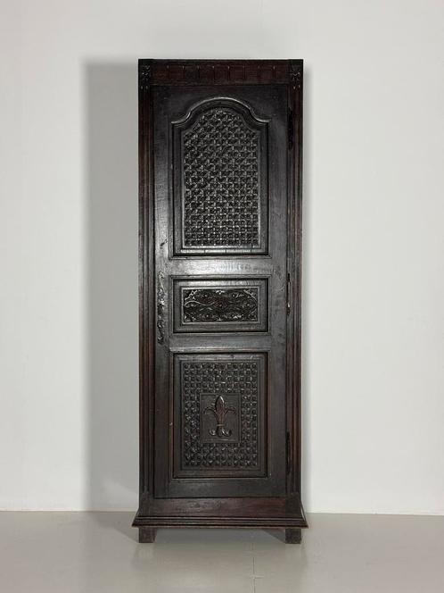 Boekenkast Wandkast Frans antiek Fleur de Lis, Huis en Inrichting, Kasten | Kledingkasten, Gebruikt, 150 tot 200 cm, 25 tot 50 cm