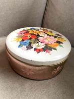 Vintage koektrommel, blikken trommel, Ophalen of Verzenden, Gebruikt, Koek(jes), Overige merken