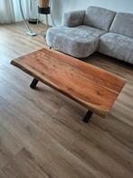Acacia houten salontafel met uniek design, Ophalen, 100 tot 150 cm, Zo goed als nieuw, 150 tot 200 cm