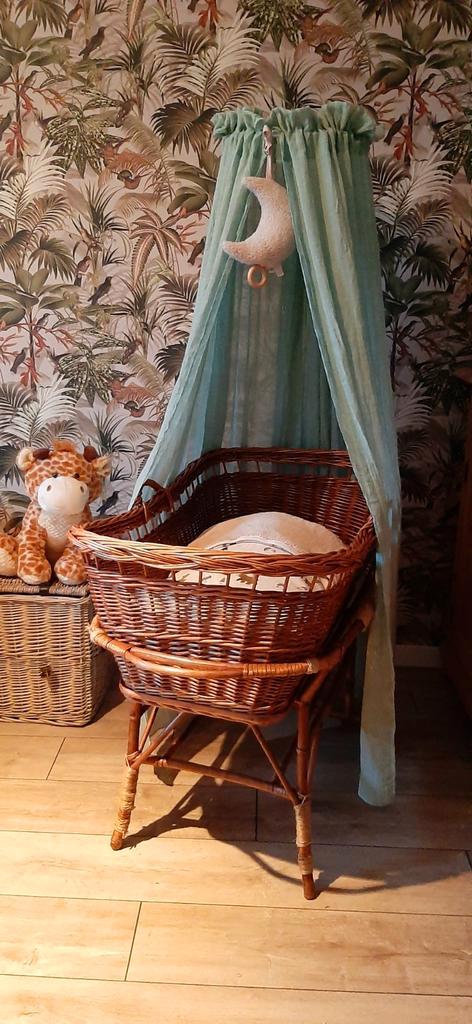 Prachtig oud rotan wiegje, Kinderen en Baby's, Babywiegjes en Ledikanten, Gebruikt, Wieg, Ophalen