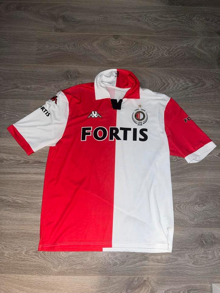 Feyenoord Thuisshirt 100 Jaar Jubileum, Kleding | Heren, Sportkleding, Zo goed als nieuw, Voetbal, Overige maten, Rood, Ophalen of Verzenden