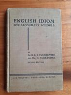 Idioom English idiom for secondaire schools 1937, Boeken, Ophalen of Verzenden