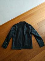 Zwart Leren Jasje maat M, Kleding | Heren, Jassen | Zomer, Ophalen of Verzenden, Gedragen, Overige maten, Zwart