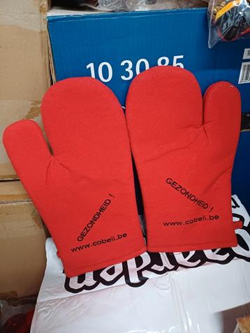 Ovenhandschoenen Set - Maat L/XL - Rood beschikbaar voor biedingen