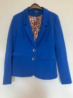 Leuke kobalt blauwe blazer, maat L (40), zgan, katoen, Kleding | Dames, Maat 38/40 (M), Blauw, Ophalen of Verzenden, Zo goed als nieuw