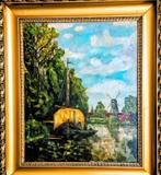 KLASSIEK ZAANS  ANTIEK 19EEUWS  KOM UIT ERFENIS AFM 80X70, Ophalen