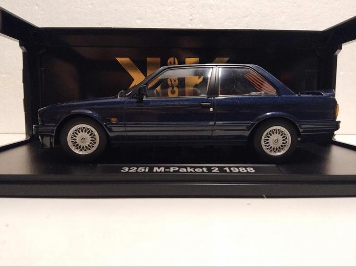BMW 325 M E30 donker blauw of groen 1988 KK 1:18 KRD, Hobby en Vrije tijd, Modelauto's | 1:18, Zo goed als nieuw, Auto, Overige merken