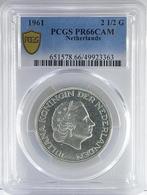 Rijksdaalder 1961 PROOF / PCGS PR66CAM / RRR., Koningin Juliana, Zilver, Ophalen of Verzenden, Losse munt