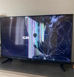 Bijna gratis Mooie nieuwe tv grundig met barst in scherm., Ophalen of Verzenden, Zo goed als nieuw, Grundig