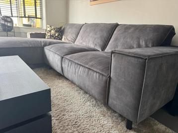 Luxe Velvet Hoekbank - Zo Goed Als Nieuw beschikbaar voor biedingen