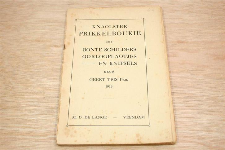 Knaolster Prikkelboukie — Geert Teis [1916], Boeken, Geschiedenis | Stad en Regio, Gelezen, Ophalen of Verzenden