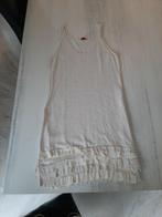 Ecru damesjurk met bijpassend  vest  maat 3...40, Ophalen of Verzenden, Zo goed als nieuw, Maat 38/40 (M), Beige