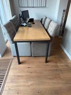 Eettafel - 80 x 220 cm, Huis en Inrichting, Tafels | Eettafels, Ophalen, Gebruikt, Eikenhout, 200 cm of meer