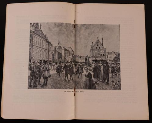 Schoolplaat boekje – De Dam te Amsterdam          ., Antiek en Kunst, Antiek | Schoolplaten, Geschiedenis, Verzenden