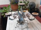 Brocante smeedijzer kandelaar tuin interieur sier, Ophalen of Verzenden, Overige materialen