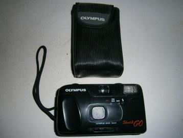 Olympus Shoot & Go analoog fototoestel met hoes en lus beschikbaar voor biedingen