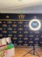 photobooth, incl. achtergrond 3x2m. + props + printer huren, Hobby en Vrije tijd, Feestartikelen, Ophalen of Verzenden, Nieuw