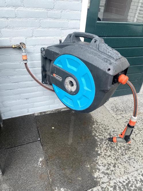 Gardena roll up 25 meter, Tuin en Terras, Tuinslangen, Zo goed als nieuw, Tuinslanghaspel, Ophalen