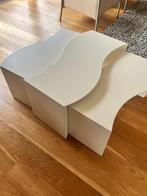 Salontafels Leolux wit, Ophalen, Gebruikt, 50 tot 100 cm, 50 tot 100 cm
