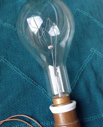 Antieke Philips gloeilamp 230v 1000w E40 fitting beschikbaar voor biedingen