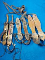 Antieke houten schaatsen - 3 paar, Antiek en Kunst, Ophalen of Verzenden