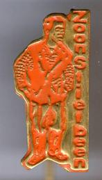 Zoon Stiefbeen staand oranje/koper tv serie speldje ( S_215), Verzenden, Zo goed als nieuw, Figuurtje, Speldje of Pin