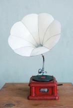 Vintage Grammafoon Woondecoratie (steampunk, kerst cadeau), Antiek en Kunst, Curiosa en Brocante, Ophalen of Verzenden
