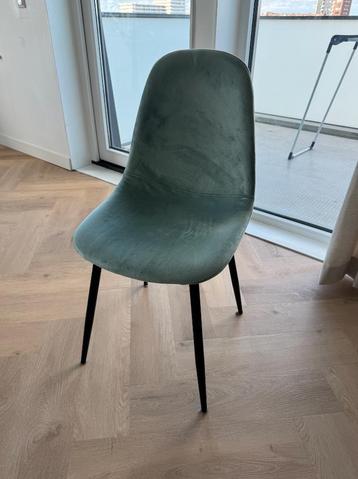 Stoel velvet zwarte poten beschikbaar voor biedingen