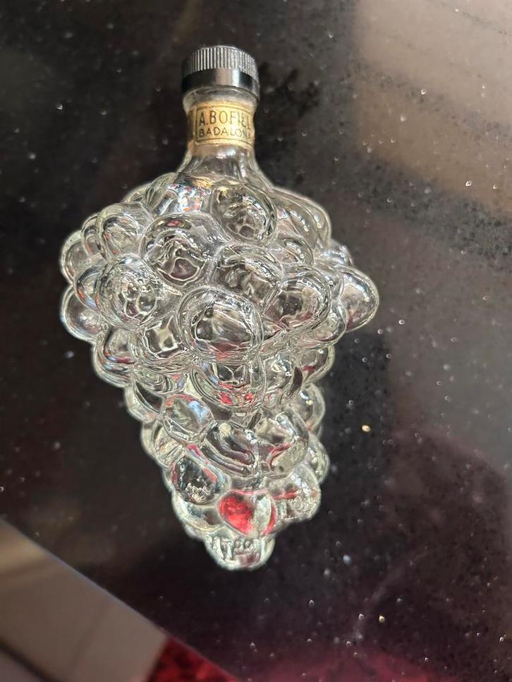 Glazen Druivenflesje - Vintage Decoratief, Antiek en Kunst, Antiek | Glas en Kristal, Ophalen of Verzenden
