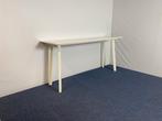 Hoge vergadertafel Gispen TM, wit blad, wit frame, 230 x 70, Ophalen, Gebruikt