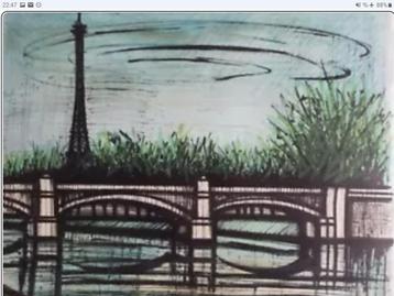 Bernard Buffet, Litho, "Tour Eiffel", Handgesigneerd, 70/125 beschikbaar voor biedingen