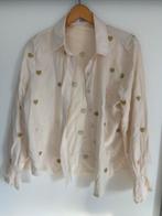 Lichtroze blouse met hartjes - maat S, Kleding | Dames, Blouses en Tunieken, Ophalen of Verzenden, Zo goed als nieuw, Maat 36 (S)