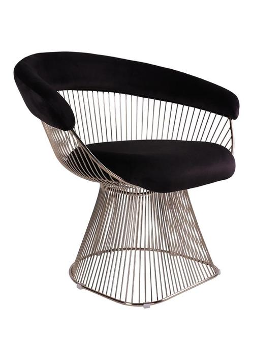 OHNO Wire Chair Armleunstoel - Zwart, Huis en Inrichting, Stoelen, Nieuw, Eén, Overige materialen, Zwart, Ophalen of Verzenden