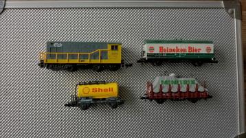 Minitrix - NS 2200 setje  Heineken 1/160 analoog beschikbaar voor biedingen