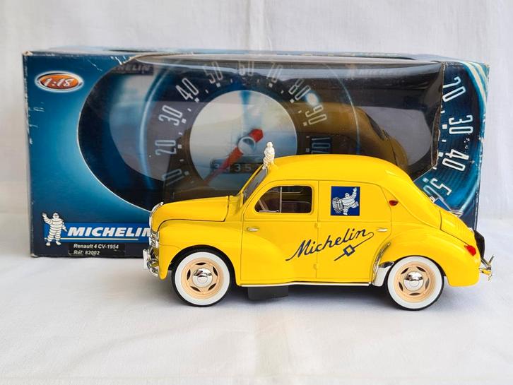 Renault 4 CV Michelin 1954 Solido 1:18, Hobby en Vrije tijd, Modelauto's | 1:18, Gebruikt, Auto, Solido, Ophalen of Verzenden