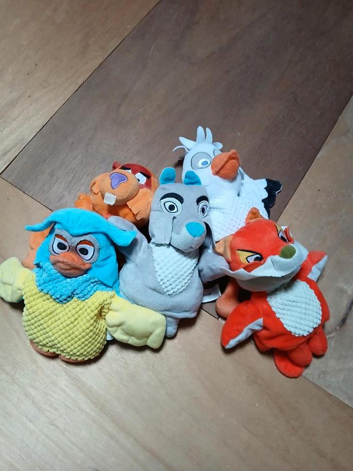 Fabeltjeskrant Handpoppen Set, Kinderen en Baby's, Speelgoed | Knuffels en Pluche, Gebruikt, Overige typen, Ophalen of Verzenden