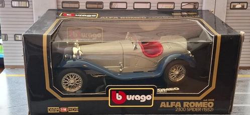 1.18 alfa romeo 2300 spider, Hobby en Vrije tijd, Modelauto's | 1:18, Zo goed als nieuw, Auto, Bburago, Ophalen of Verzenden