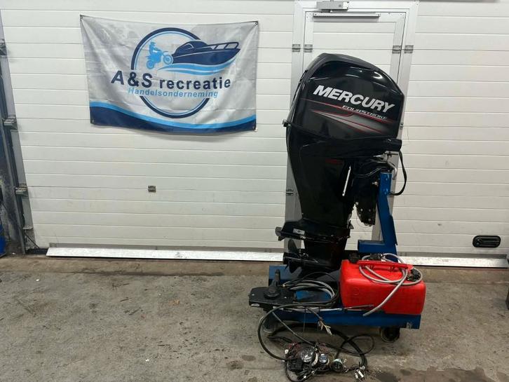 Mercury 50 pk 4 takt / EFI / 2013 / Langstaart / Powertrim, Watersport en Boten, Buiten- en Binnenboordmotoren, Zo goed als nieuw